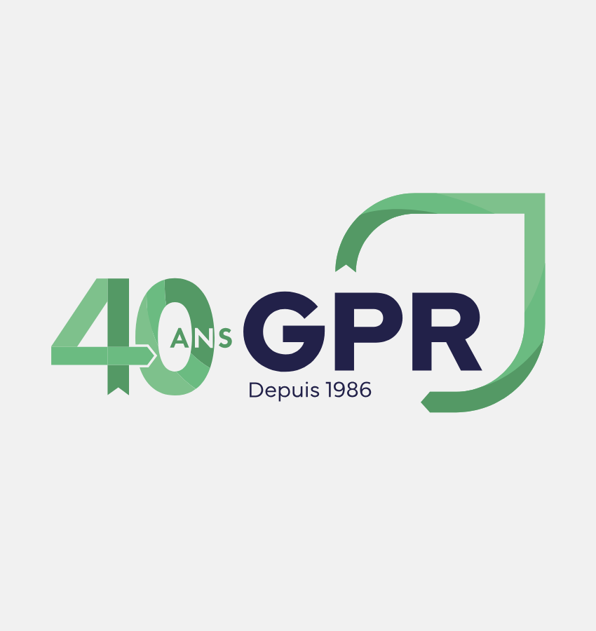 logo plastique gpr 40 ans