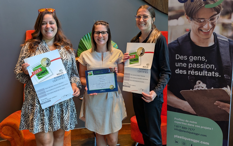 Plastiques GPR : un employeur OR d’Osez-jeunes depuis près de 20 ans
